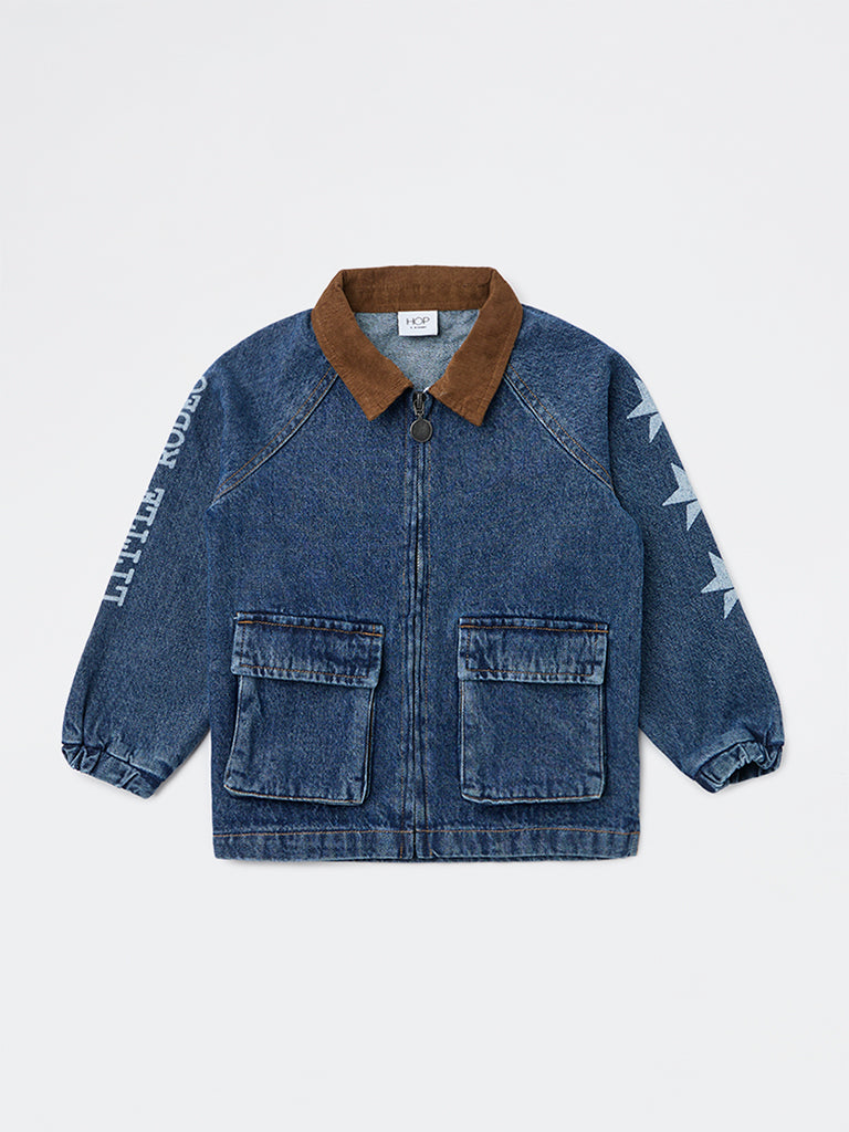 HOP Kids Boys Dark Blue Denim Jacket