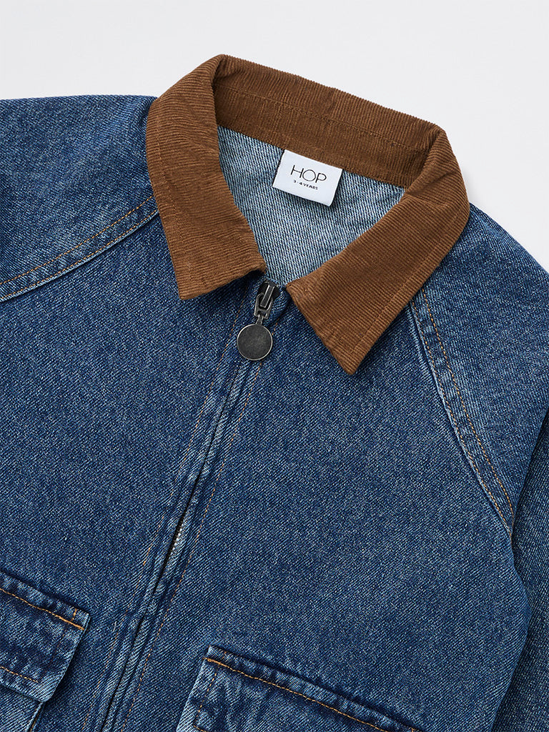 HOP Kids Boys Dark Blue Denim Jacket