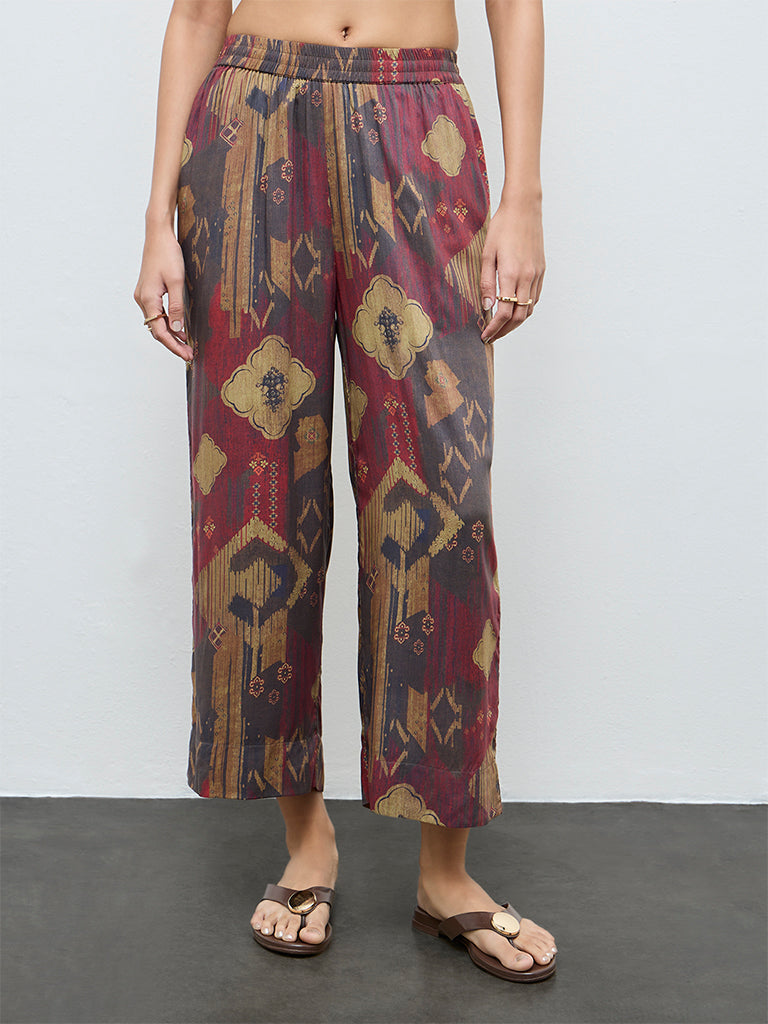 Utsa Multi-Coloured Printed Palazzos