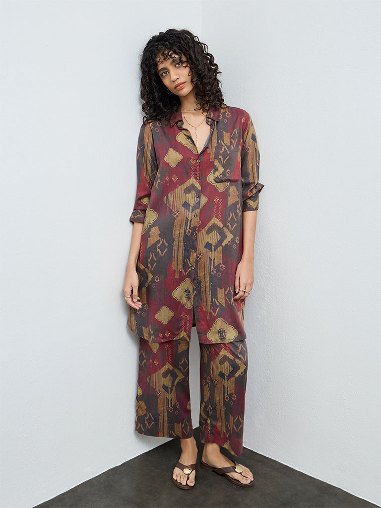 Utsa Multi-Coloured Printed Palazzos