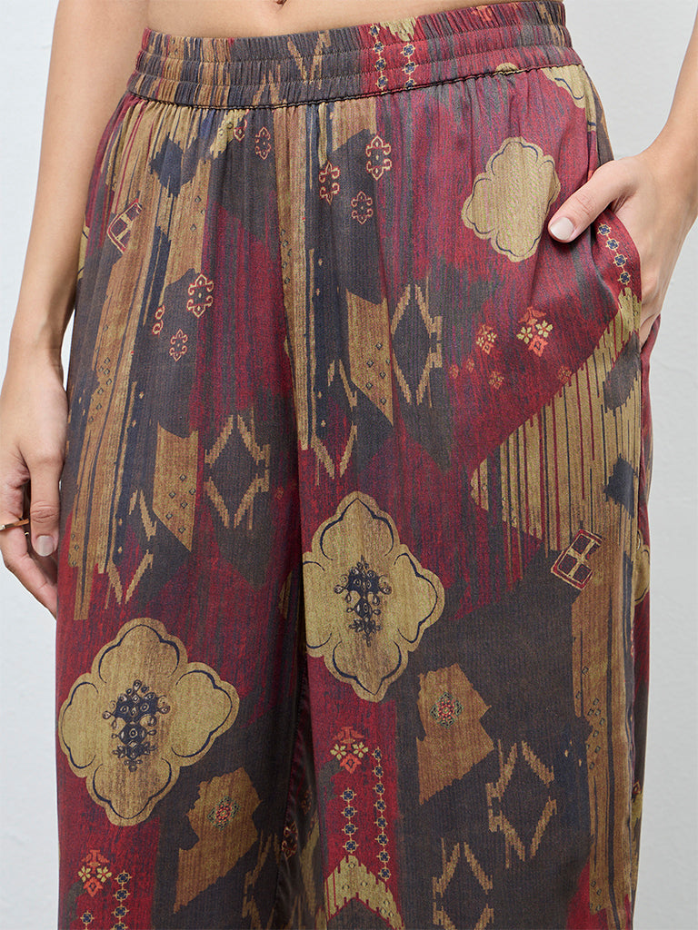 Utsa Multi-Coloured Printed Palazzos