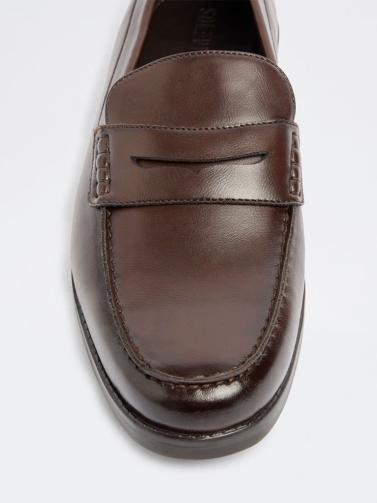 SOLEPLAY Brown Penny Loafers