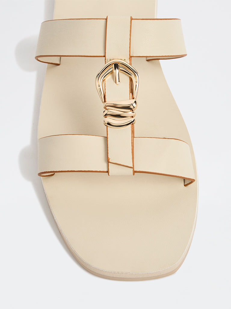 LUNA BLU Ivory Metallic Detailed Slides