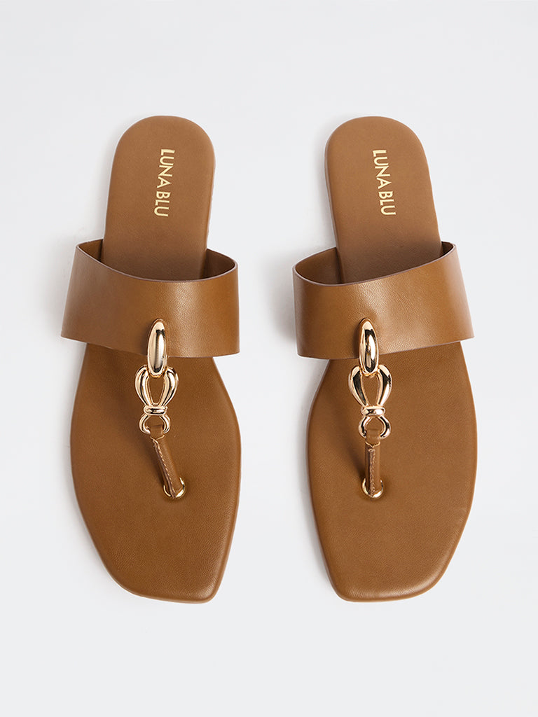 LUNA BLU Tan Metallic-Detailed Slides