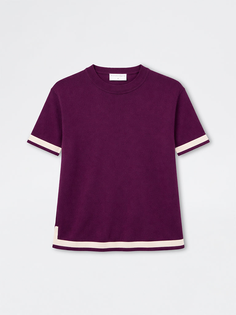 Wunderlove Wine Contrast Detailed Top
