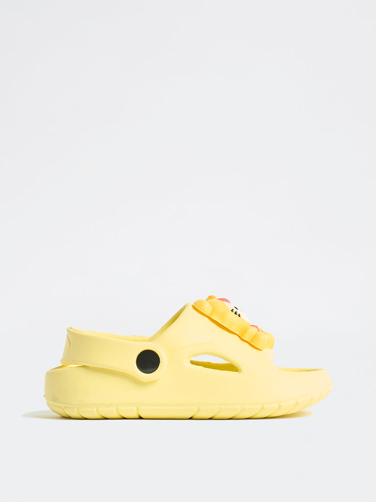 Yellow Hello Kitty Applique Clogs