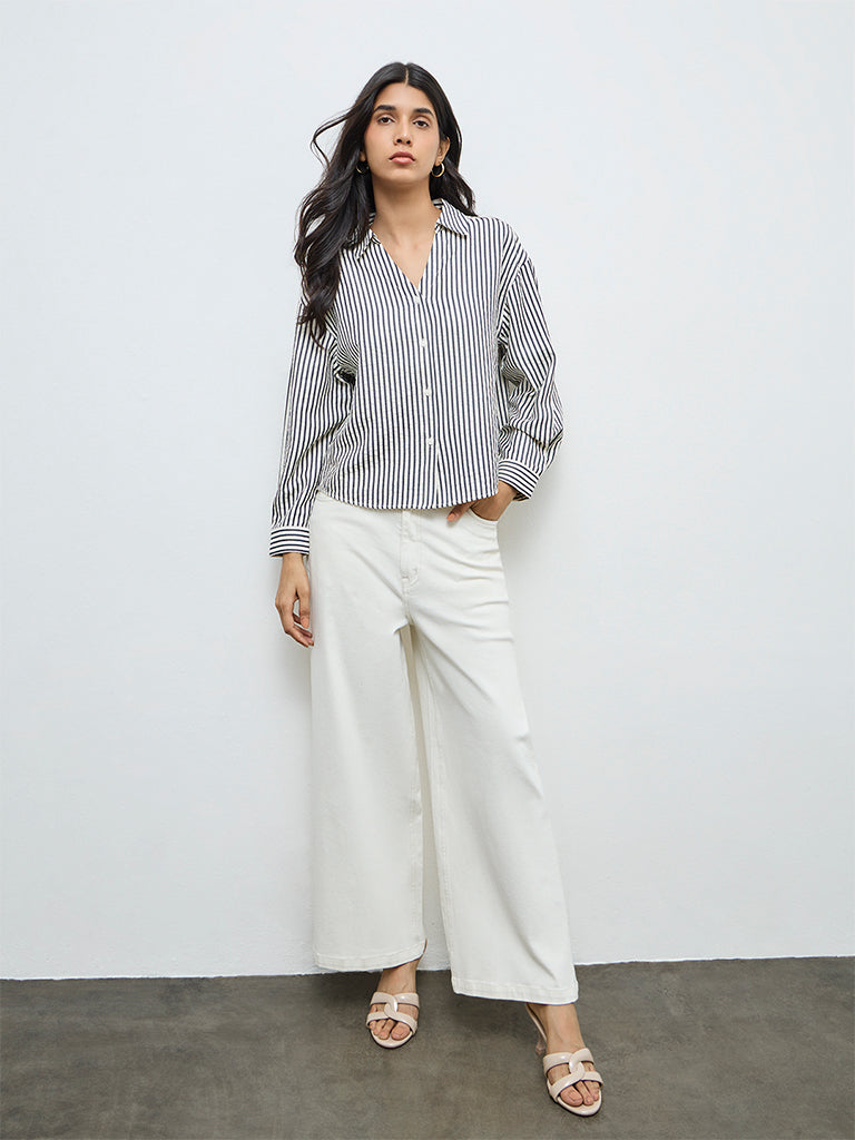 LOV Black Striped Shirt