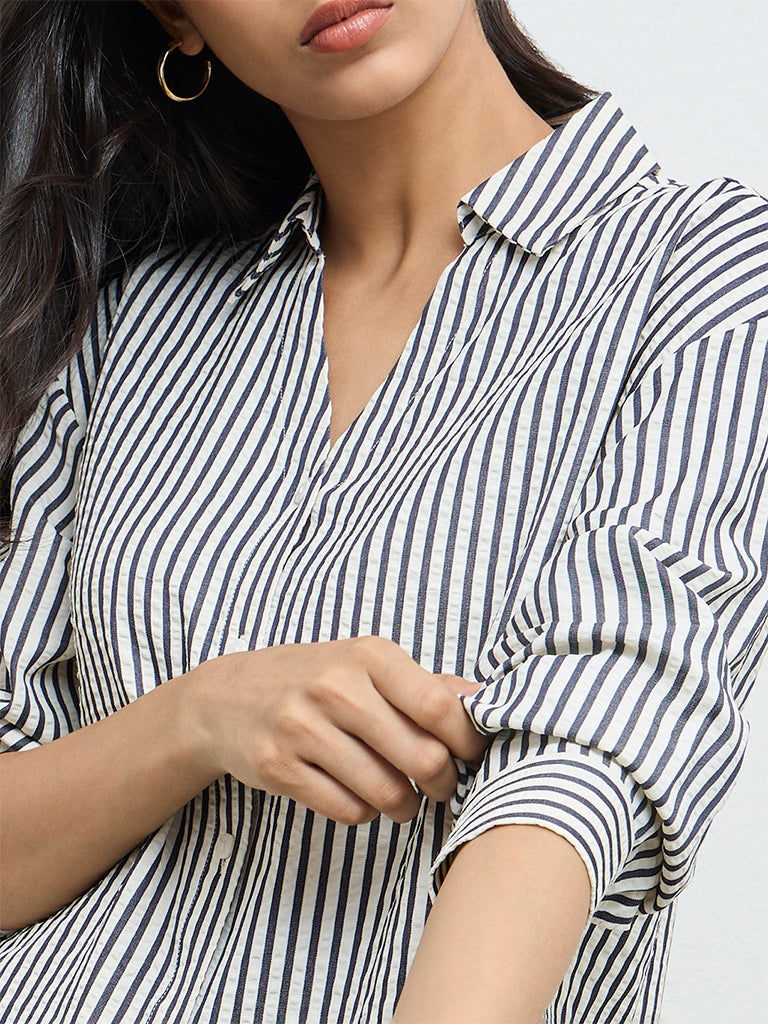 LOV Black Striped Shirt