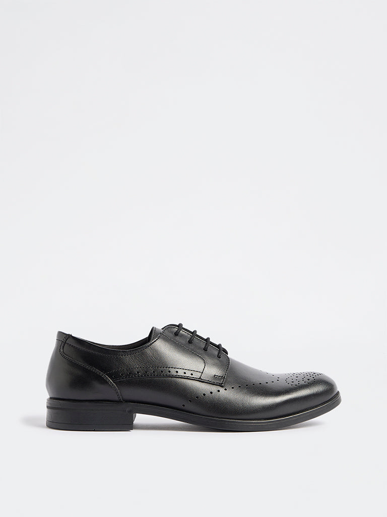 SOLEPLAY Black Perforated Dennis Shoes