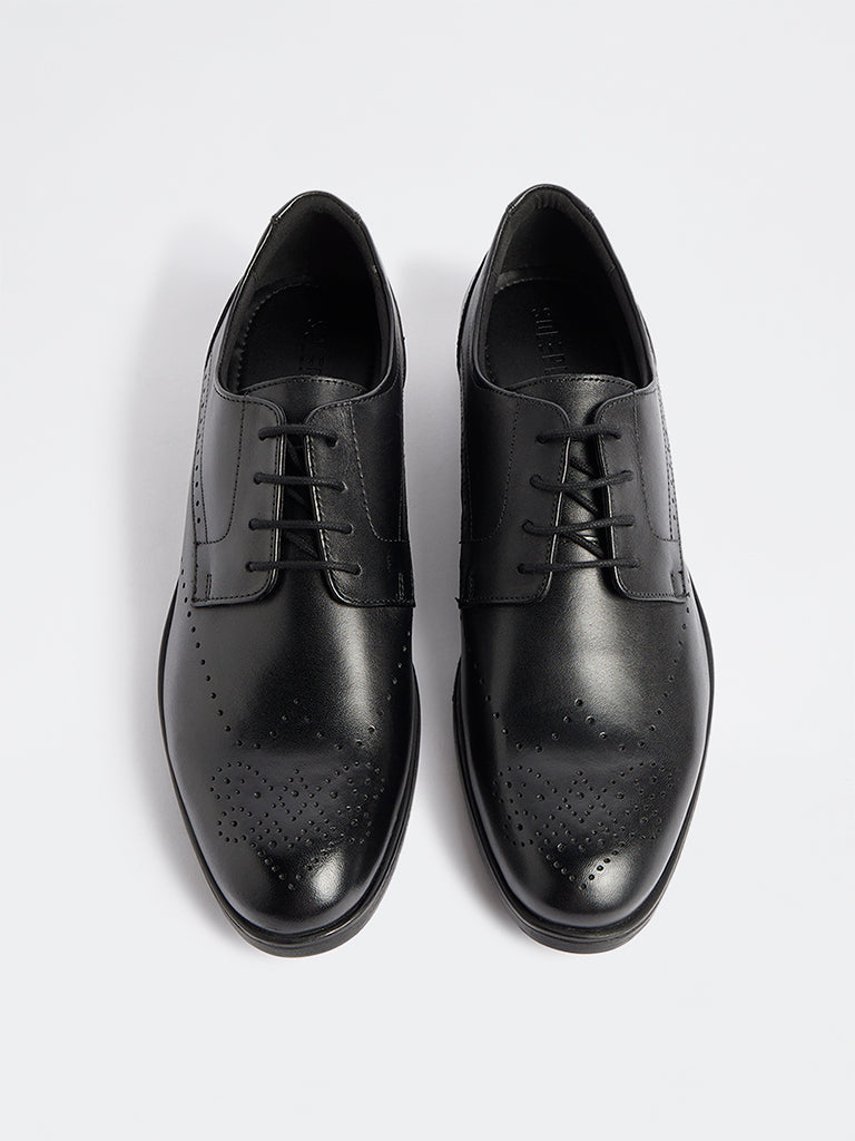 SOLEPLAY Black Perforated Dennis Shoes