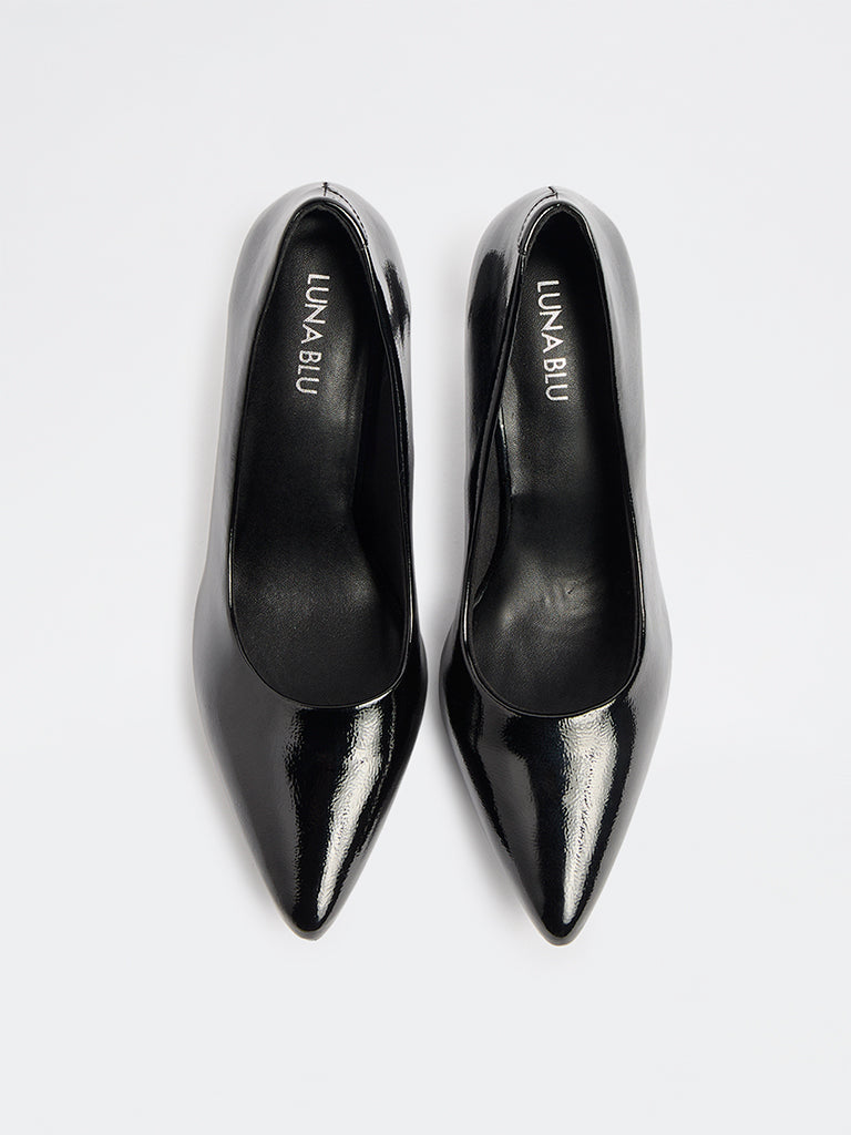 LUNA BLU Black Stiletto Pump Shoes