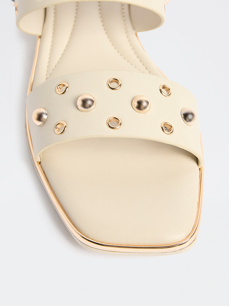LUNA BLU Ivory Metallic Detailed Slides