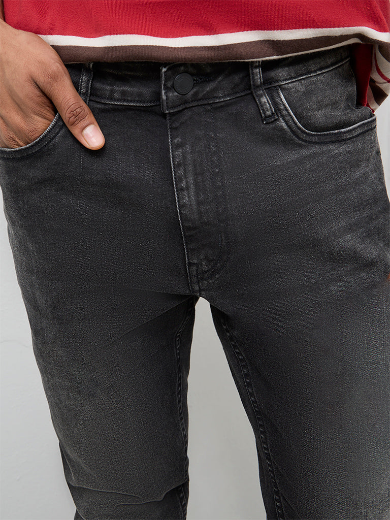Nuon Charcoal Rodeo-Fit Mid-Rise Jeans