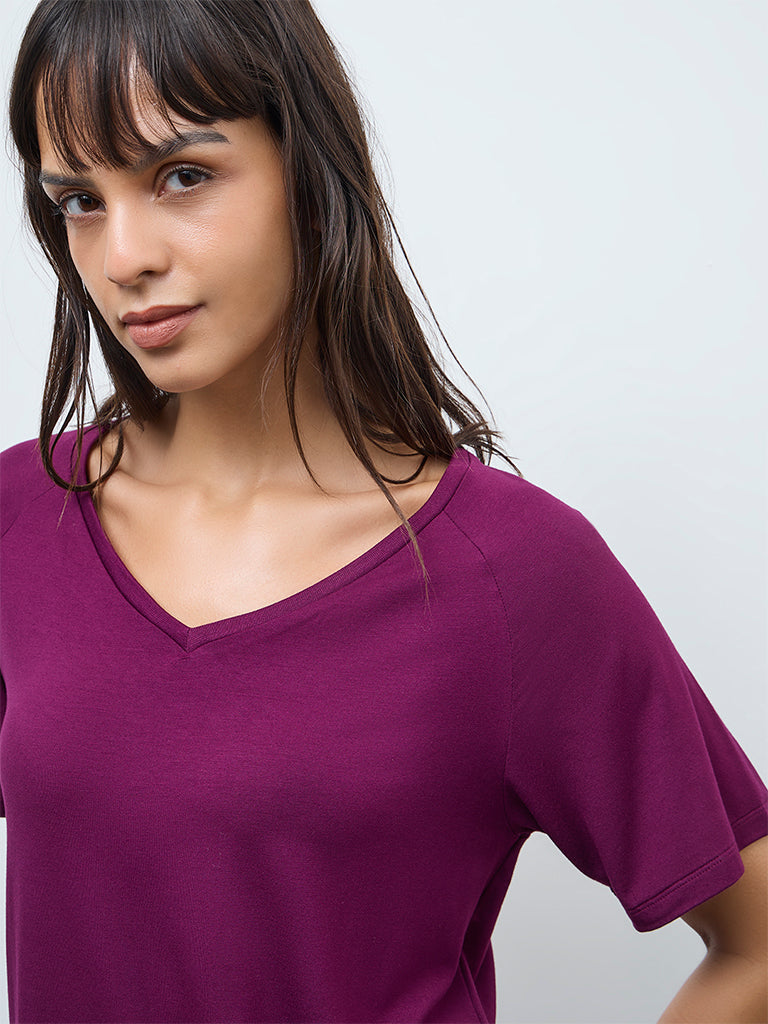 Wunderlove Plum Solid Top