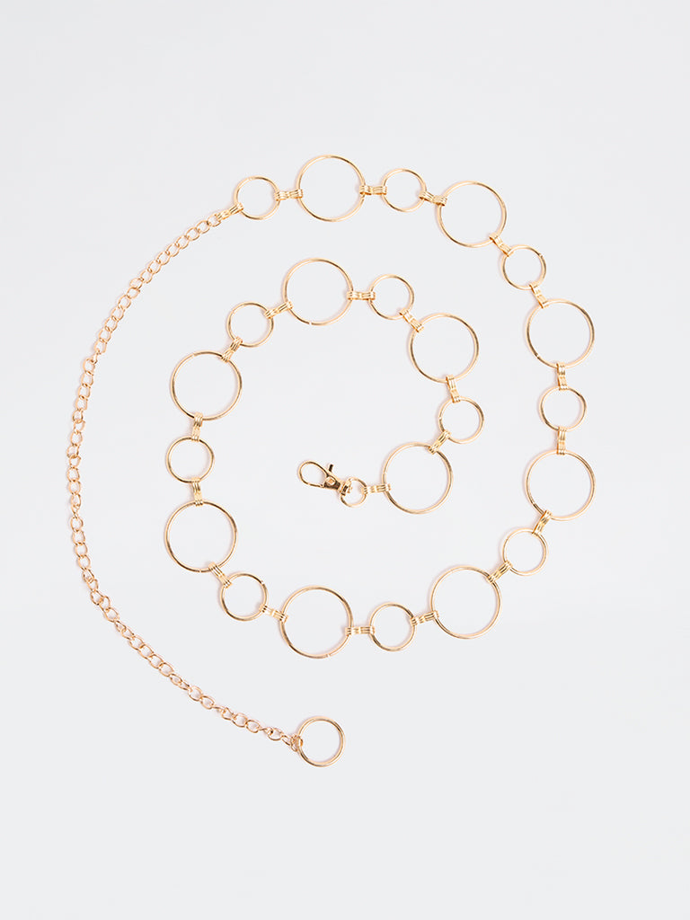 Westside Accessories Gold Link Chain Belt