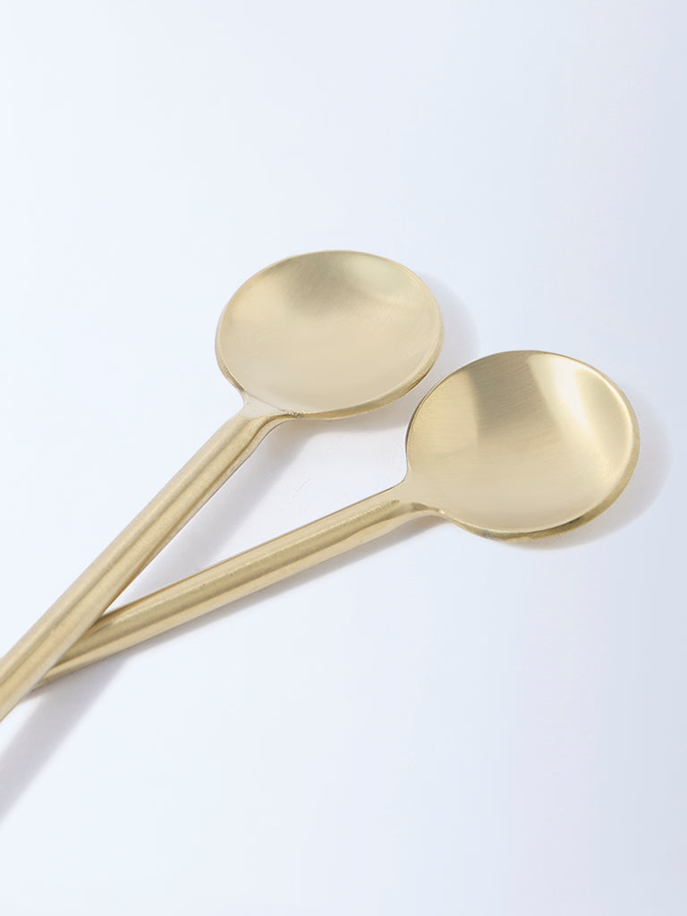 Westside Home Matte Gold Tea Spoon (Set of 4)