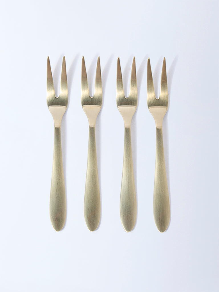 Westside Home Gold Fruit Forks (Set of 4)