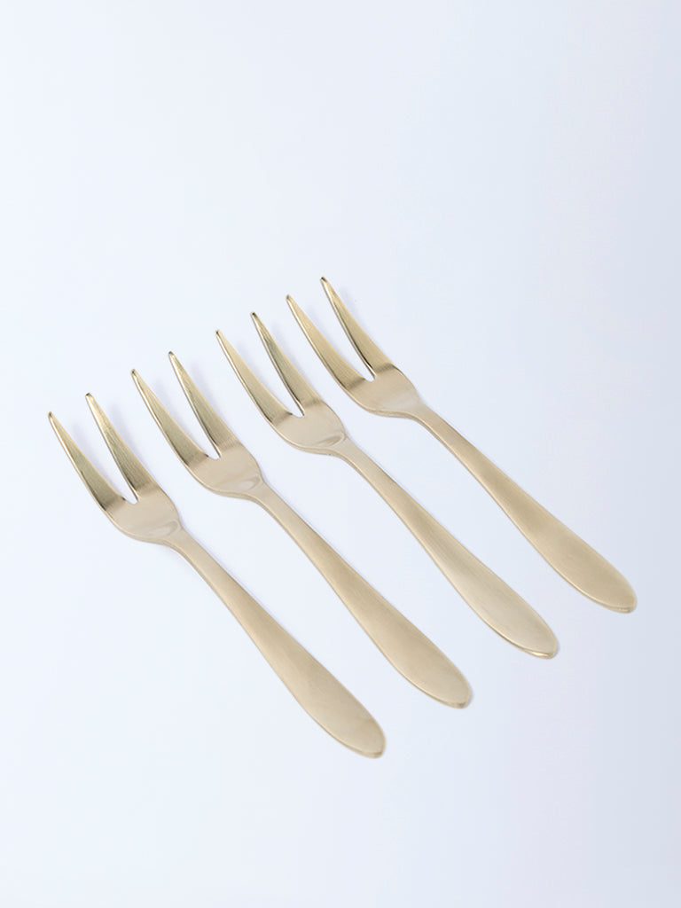Westside Home Gold Fruit Forks (Set of 4)