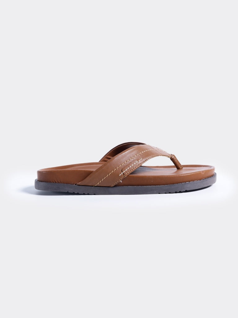 SOLEPLAY Tan Comfort Thong Sandals