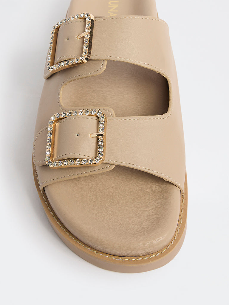 LUNA BLU Blush Embellished Sandals