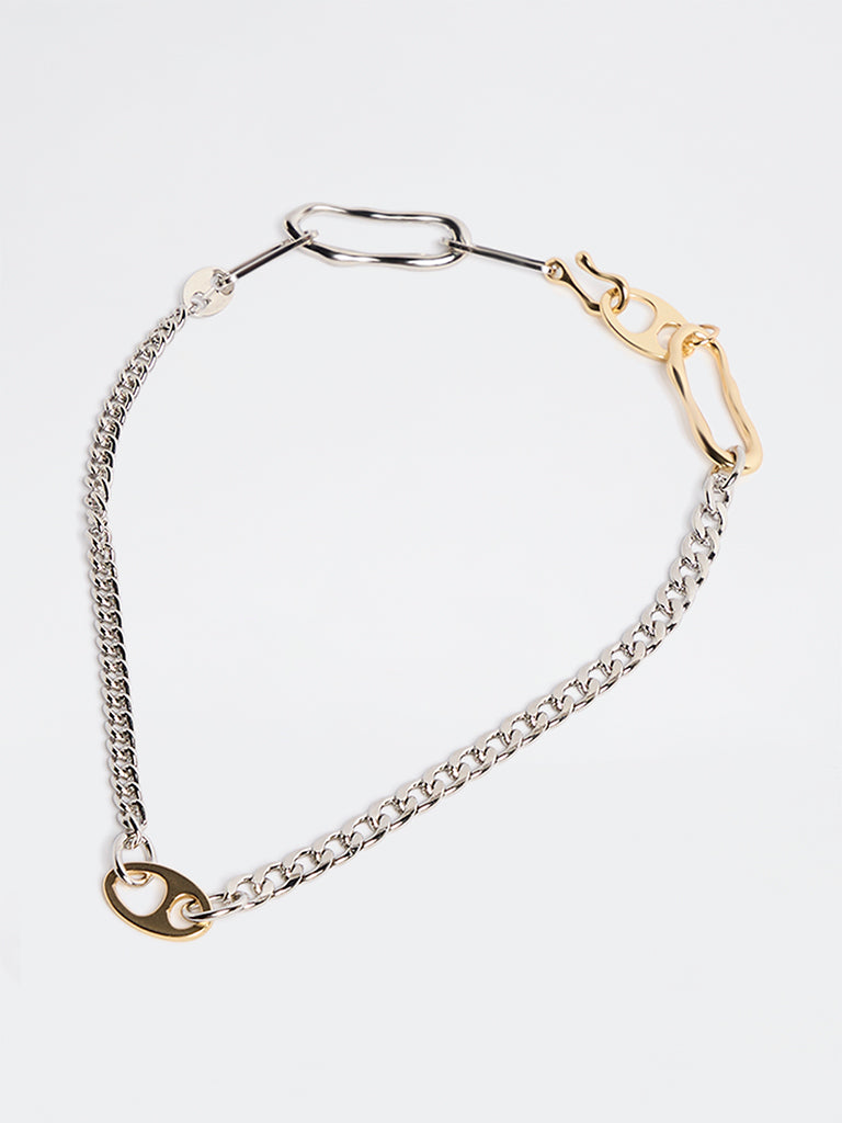 Westside Accessories Gold and Silver Link Chain Necklace