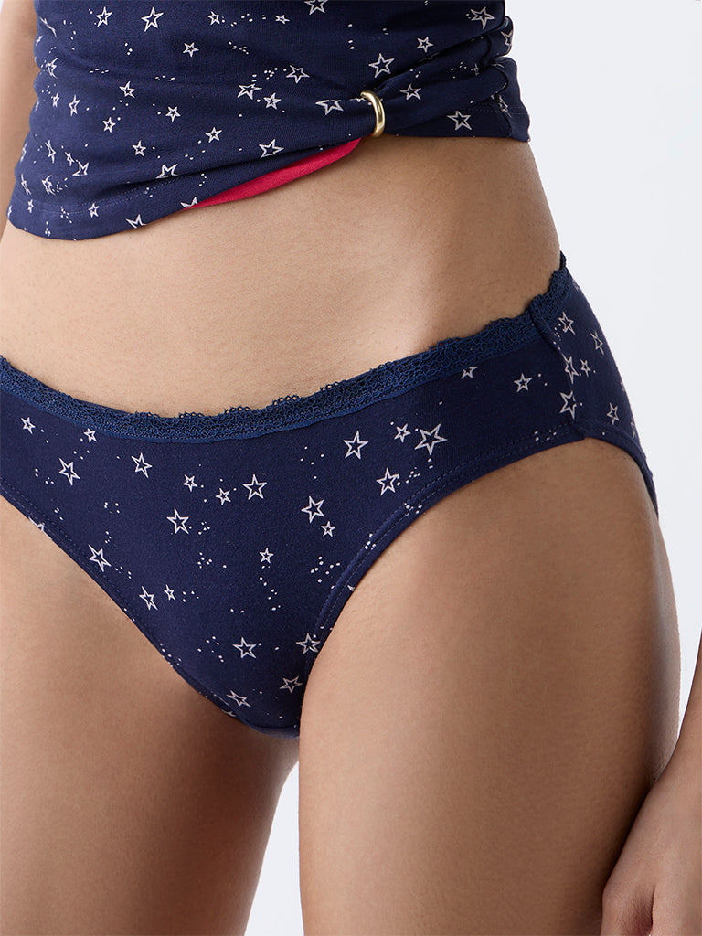 Superstar 2-Pack Printed Cotton-Blend Bikini Briefs