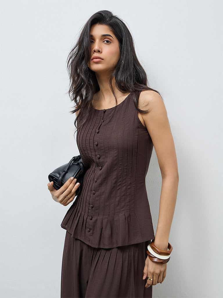 LOV Dark Brown Blend Top