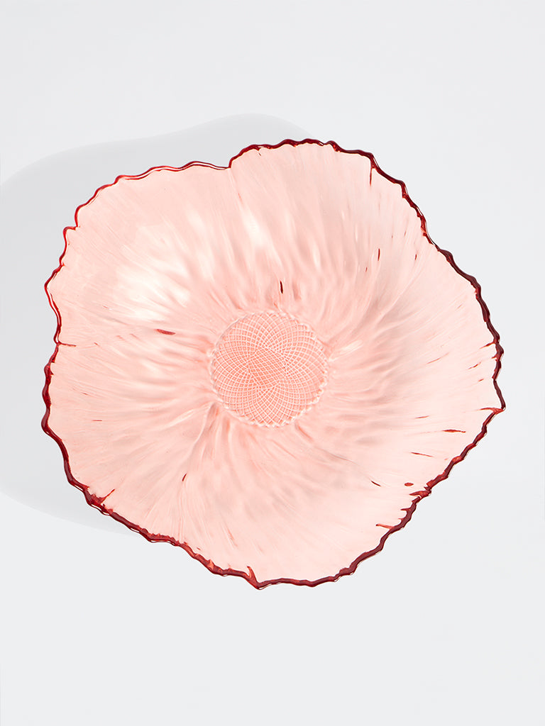 Westside Home Pink Floral Design Platter
