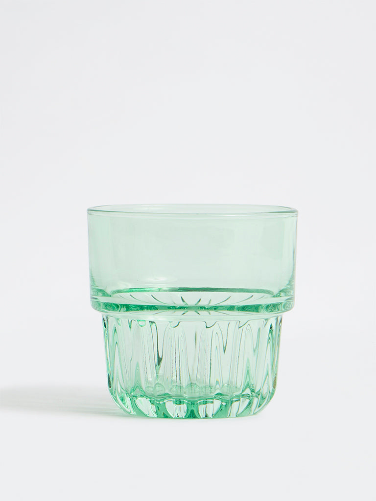 Westside Home Green Textured Water Glass