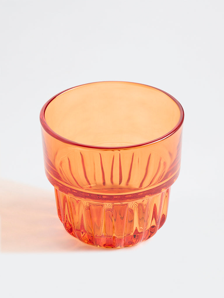 Westside Home Orange Textured Glass
