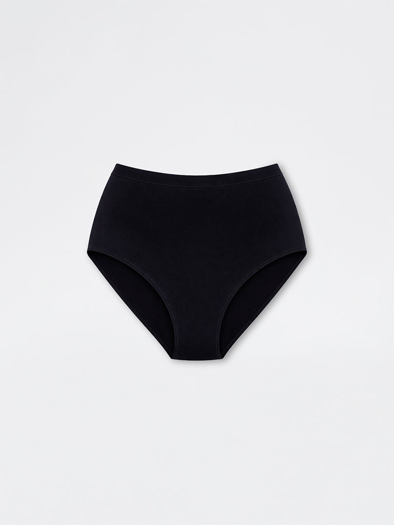 Wunderlove Black Seam-Free Full Briefs