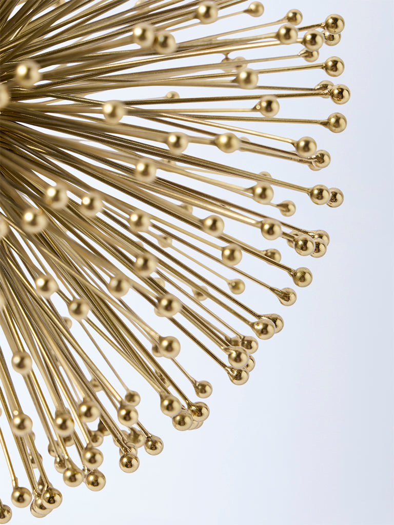 Westside Home Gold Wired Ball Sculpture Decorative Object