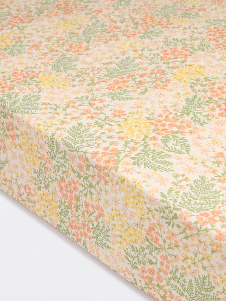 Westside Home Multicolour Floral Pattern King Bed Sheet Set