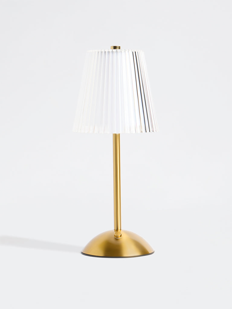 Westside Home Gold Frilled Table Lamp