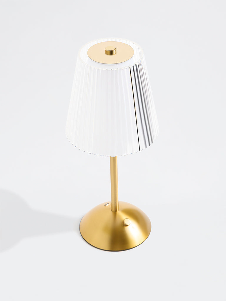 Westside Home Gold Frilled Table Lamp