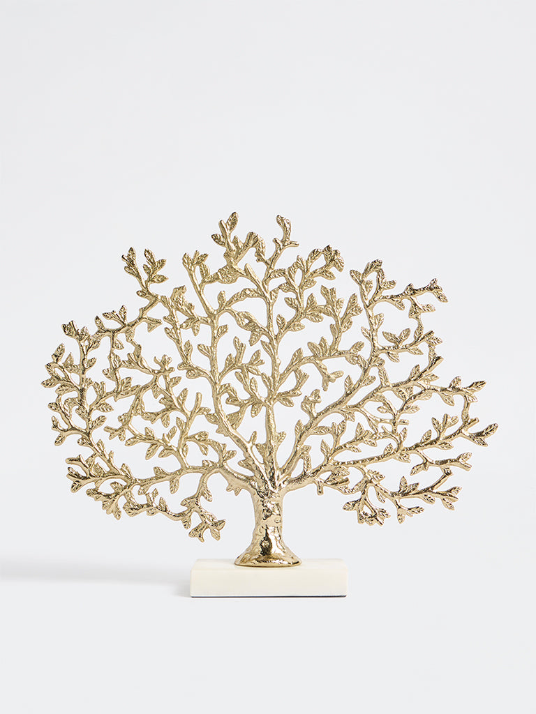 Westside Home Gold Tree of Life Sculpture on Stand