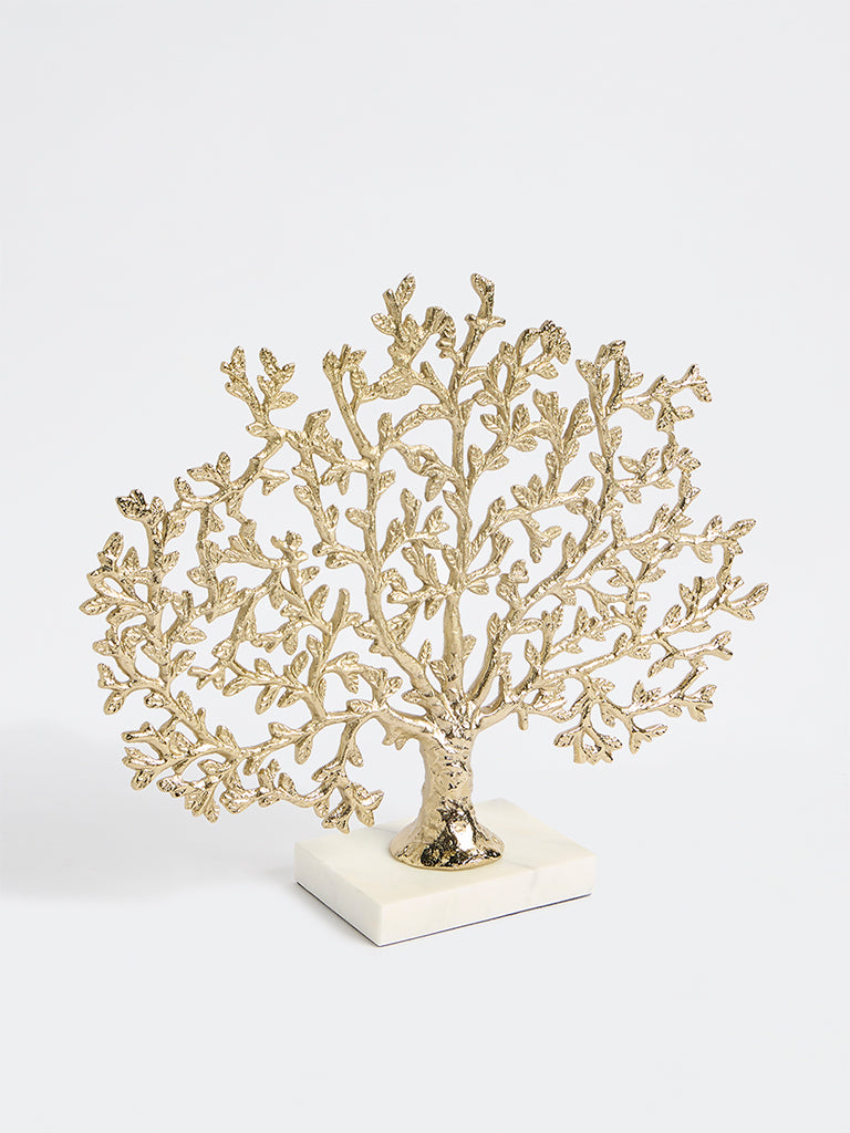 Westside Home Gold Tree of Life Sculpture on Stand