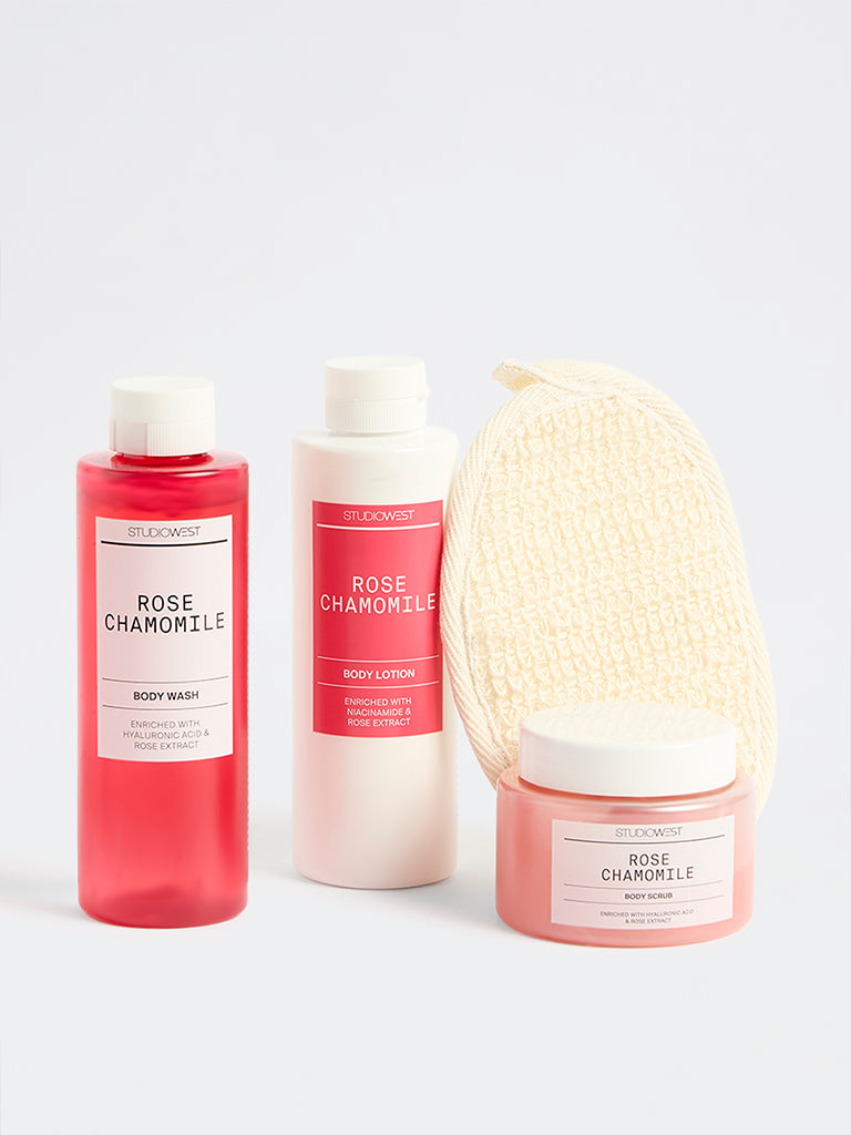 Studiowest Rose Chamomile Bath and Body Travel Set