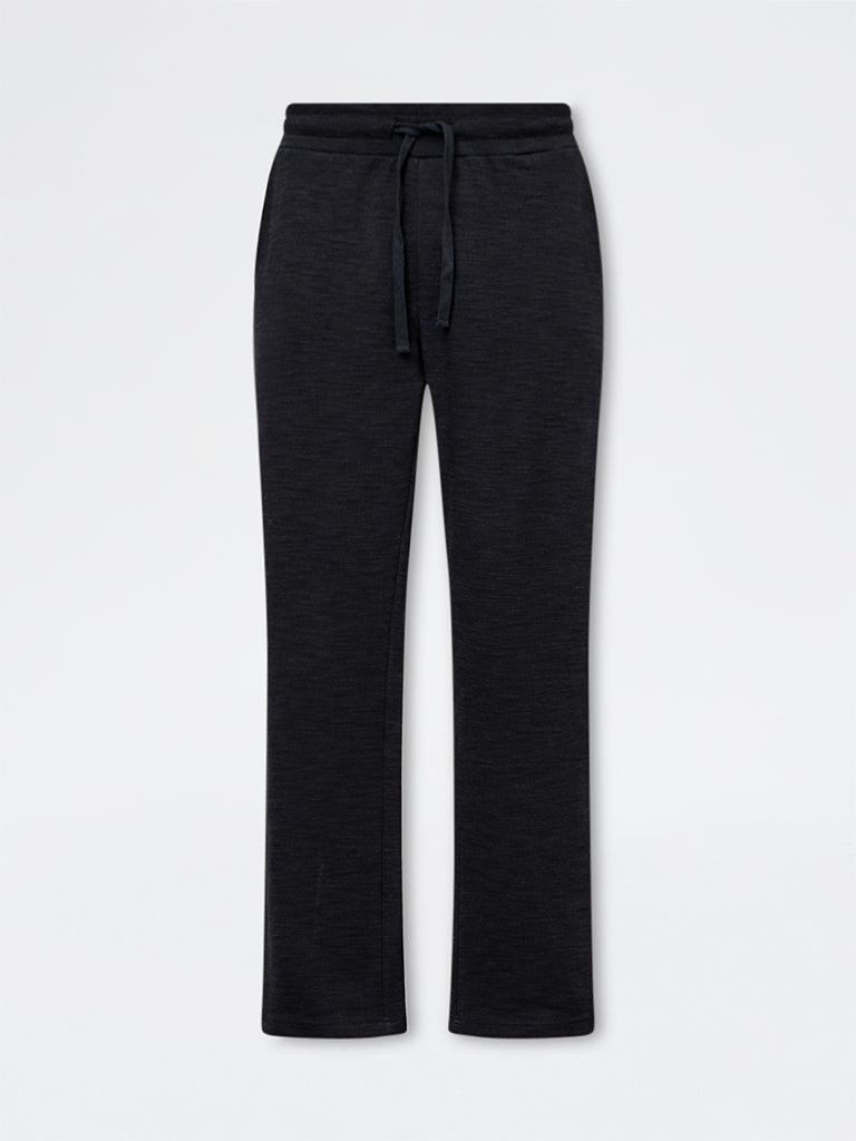 ETA Black Relaxed-Fit Mid-Rise Cotton-Blend Chinos