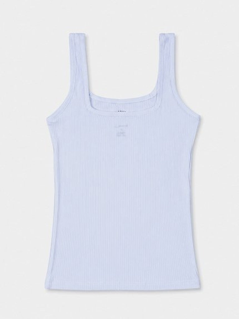 Wunderlove White Ribbed-Textured Cotton-Blend Camisole