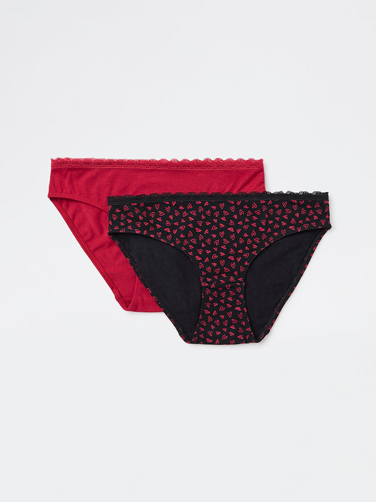 Superstar 2-Pack Printed Cotton-Blend Bikini Briefs