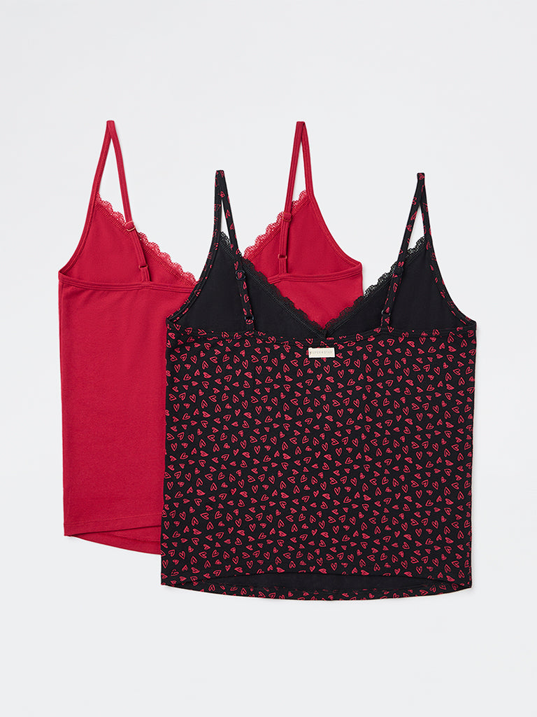Superstar 2-Pack Printed Cotton-Blend Camisole