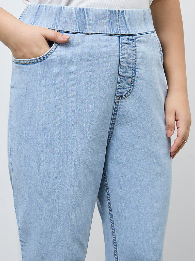 Gia Blue High-Rise Denim Jeggings