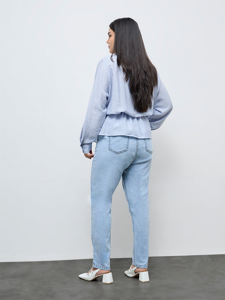 Gia Blue High-Rise Denim Jeggings