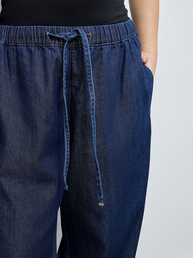 Gia Dark Blue High-Rise Jeans