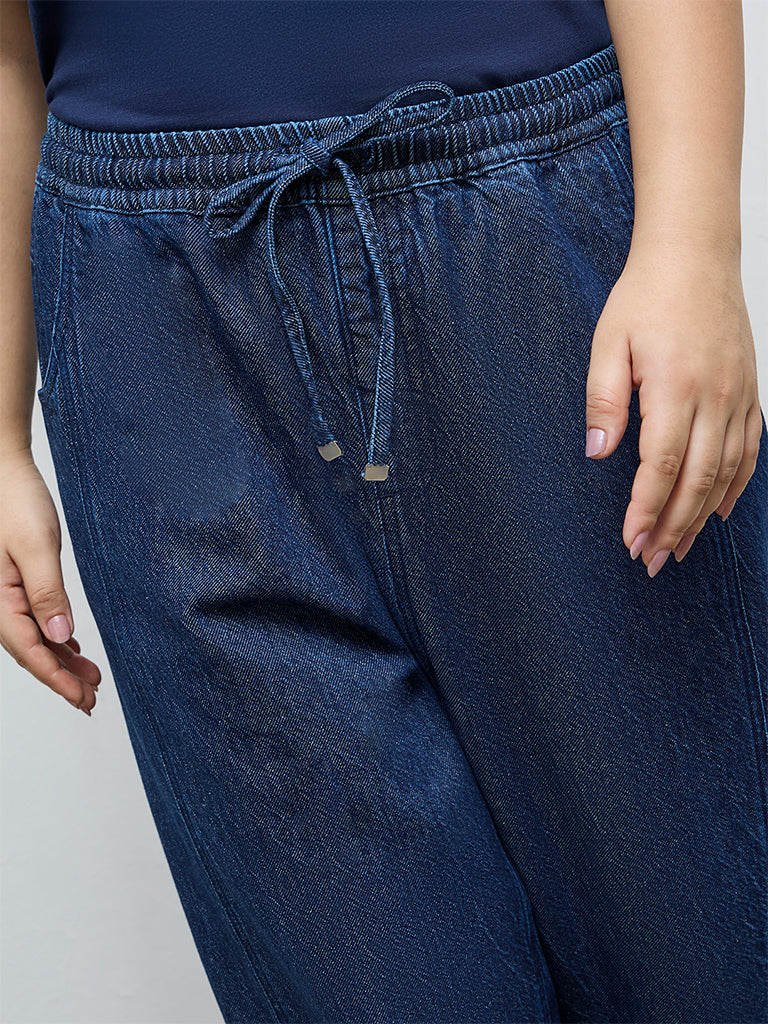 Gia Dark Blue High-Rise Jeans