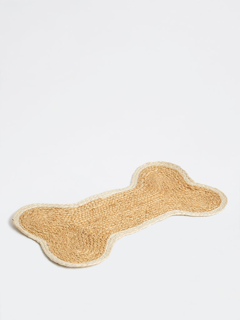 Westside Home Beige Jute Pet Placemat