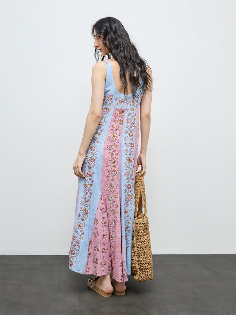 Buy Bombay Paisley Multicolour Botanical Design Cotton A-Line Dress from  Westside