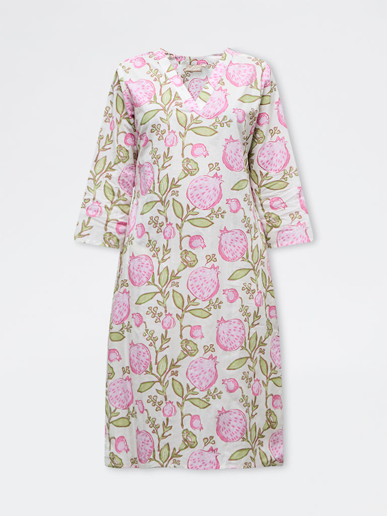 Utsa Multicolour Printed Cotton Straight Kurta