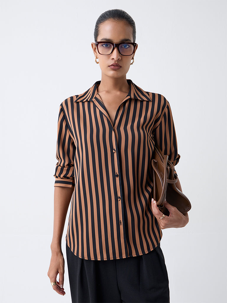 Wardrobe Black Striped Shirt
